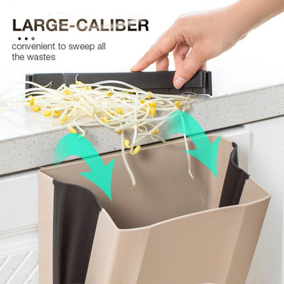 BETTER LIVING Household and Car Creative Wall-Mounted Folding Trash Can