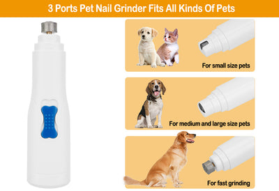 BETTER UP Safe Pet Dog or Cat Electric Nail Trimmer Grinder Clipper