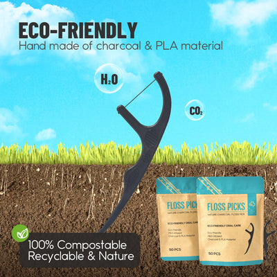 BETTER UP ECO-FRIENDLY DISPOSABLE FLOSS PICKS