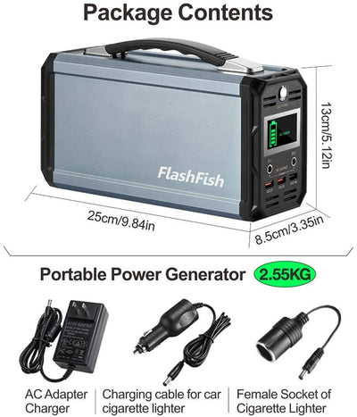 BETTER TECH Goldilocks 300W Portable Solar Generator and Power Station for Camping