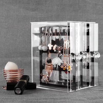 BETTER DECORS Transparent Crystal Jewelry Showing Stand