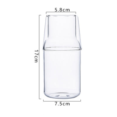BETTER DECORS Clear K Mini Glass Container