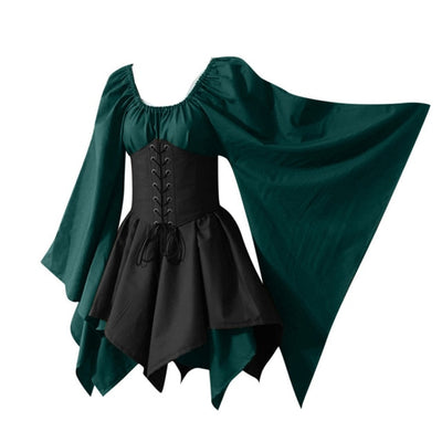 BETTER BOO Latest Halloween Women Dress Medieval Retro Gothic Cosplay Costumes