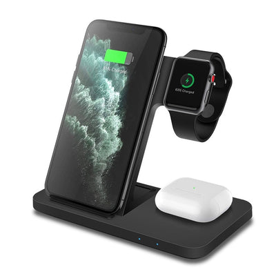 BETTER TECH 3 in 1 Multifunctional Wireless Charger Charging Station for Apple Watch, AirPods and iPhone 12 12 Pro Max 11 11Pro Max X XS XR Max 8 8 Plus