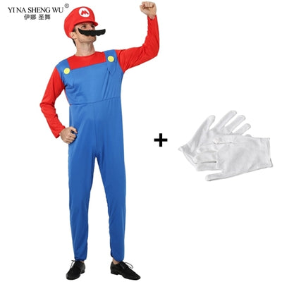 BETTER BOO Super Mario Brothers Parent-Child Funny Halloween Costumes with Gloves