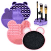 BETTER DECORS Makeup Brush Cleaner Pad Foundation, Silicone - Makeup Brush Scrubber Board Make Up Washing Brush Gel Cleaning Mat Hand Tool
