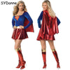 BETTER BOO Super Girls Superwoman Dress Halloween Costume Suit with Shoe Covers