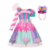 BETTER BOO Carnival Candy Halloween Tutu Dress for Girls