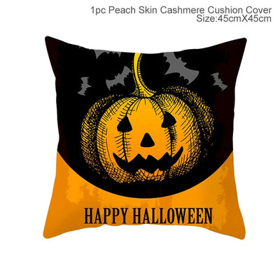 BETTER BOO Halloween Decoration For Home Cartoon Pumpkin Bat Ghost Pillowcase Horror Accessories