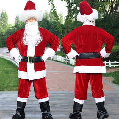 BETTER BOO Halloween Santa Claus Christmas Costume Suit For Adults