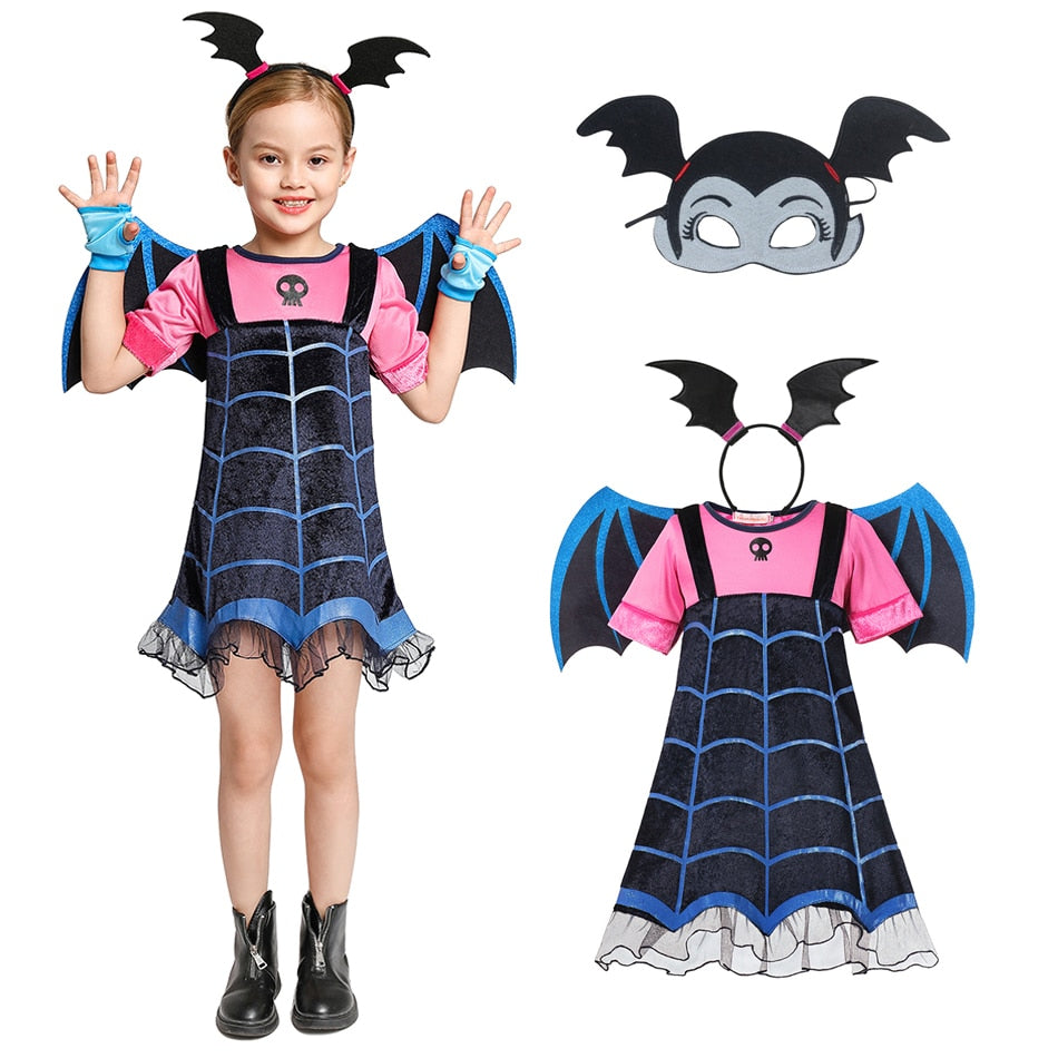 BETTER BOO Disney Vampirina Halloween Costume with Disguise Mask  for Girls