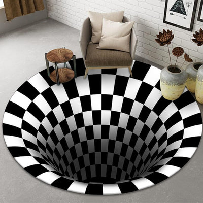 BETTER BOO NEW 3D Visual Halloween Carpet Mat Creepy Manhole Trap Illusion