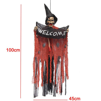 BETTER BOO Halloween Hanging Skeleton Ghost Electric Skull Haunted House Decorations