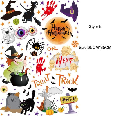 BETTER BOO Horror Halloween Handprint Stickers Window Wall Door Floor Decal Stickers
