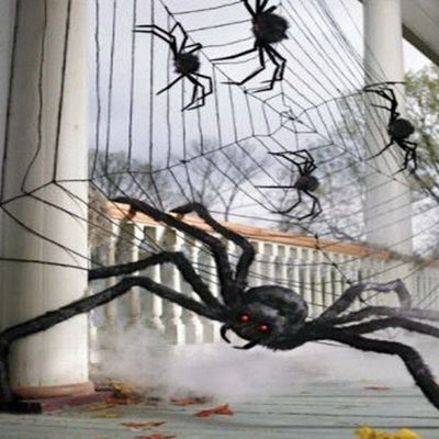 BETTER BOO Giant Black Spider Halloween Decoration Haunted House Outdoor