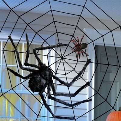 BETTER BOO Giant Black Spider Halloween Decoration Haunted House Outdoor