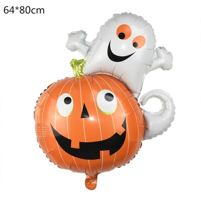 BETTER BOO Halloween Decoration Pumpkin Ghost Balloons Spider Foil  Inflatable Toys and Party Supplies